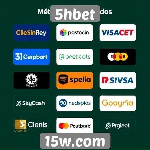 Métodos de pagamento variados no 5hbet